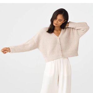 Vetta Capsule chunky cropped cardigan